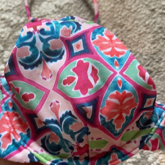 ASOS Pink Mosaic Underwire Bikini Top - Picture 2 of 3